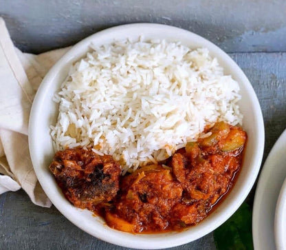 Plantain with rice